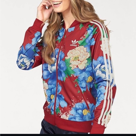 Adidas Floral Track Jacket - Picture 3 of 8